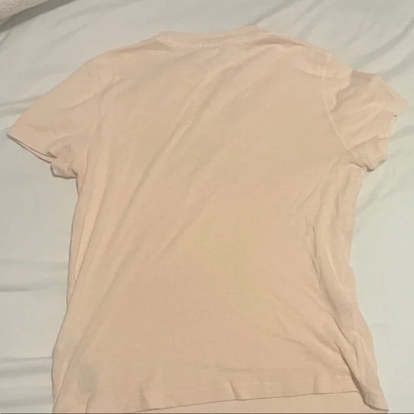 Re/Done Pink T-Shirt with Silver Embellishment - Picture 3 of 3